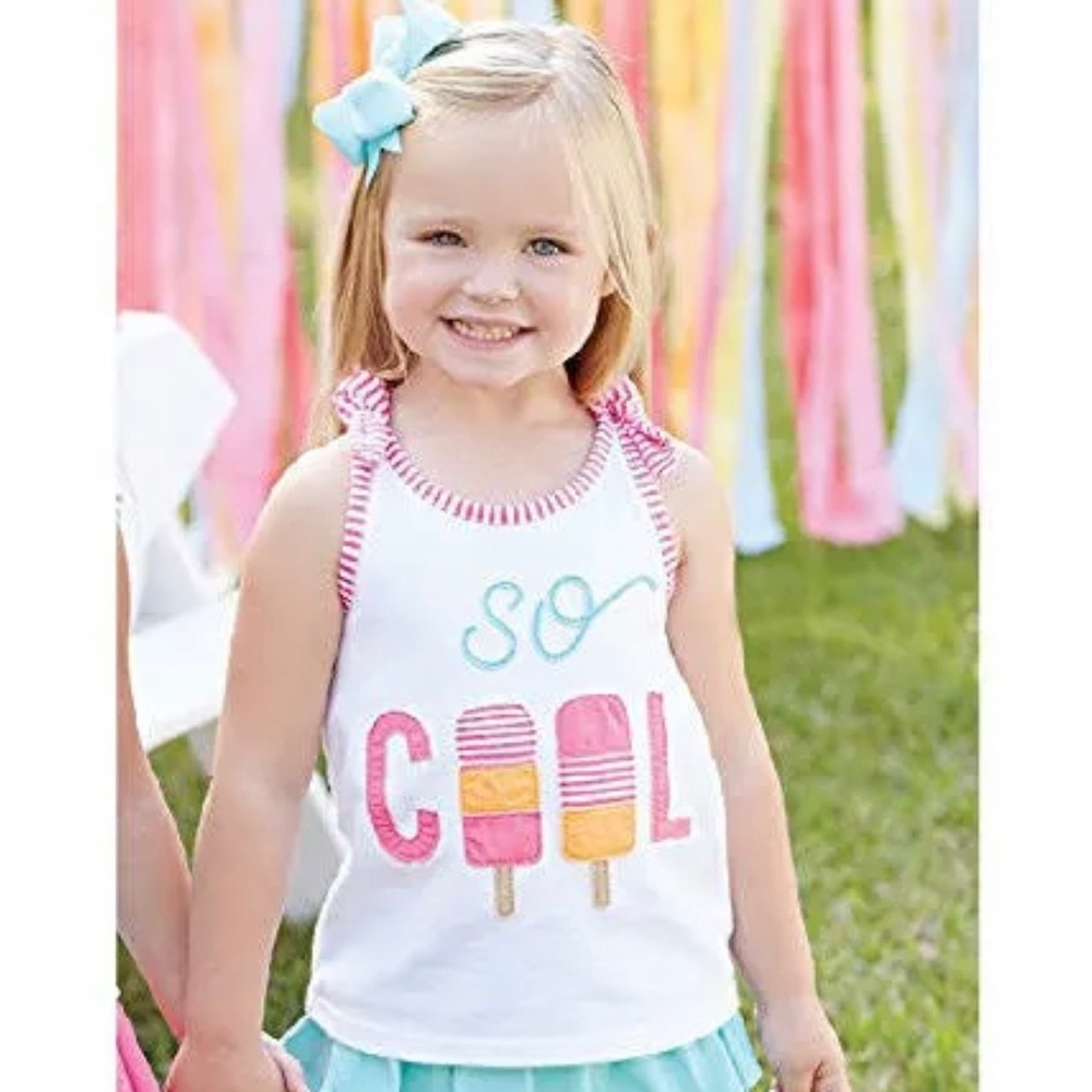Mud Pie so cool summer  tank popsicle shirt